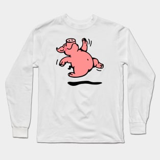 Happy dancing Pig Long Sleeve T-Shirt